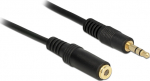 DELOCK jack Verl. 3.5mm -> 3.5mm St/Bu 1.00m schwarz