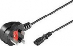 MicroConnect Power Cord UK Notebook C7 1.8m, Type G, BS 1363 - IEC 320 C7