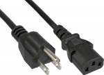 Power Cable Kolink InLine&reg; Netzkabel, Network adapter USA auf Kaltger&auml;testecker C13, 3m