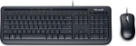 Microsoft Wired Desktop 600, DE, keyboard USB QWERTZ Black