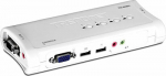 TRENDNET 4-Port USB KVM Switch Kit with Audio