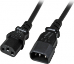 EFB Elektronik EFB Kaltger&auml;teverl. C14 180&deg;-C13 180&deg;,sw,5.0m,3x1.00mm