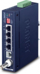 Planet Industrial 1-Port BNC/RJ11 to 4-Port Gigabit Ethernet Extender
