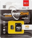 Imro Memory Card microSDHC / 32GB / cl. 10 / UHS-3 + Adapter