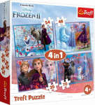 Trefl Puzzle 4w1 Kraina Lodu 2 (Frozen 2) - Journey into the unknown