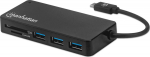 IC Intracom Manhattan USB-C Dock/Hub with Card Reader, Ports (x3):