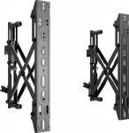 Multibrackets M Pro - Mounting component (2 retractable, extendable arms) - for LCD-display - steel - svart - screen size: 40"-65"