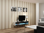 Cama MEBLE Cama TV stand VIGO NEW 30/140/40 white/black gloss