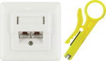 Schwaiger STP-Network socket Cat6, UP geschirmt