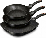 Berlinger Haus frying pan set Metallic Line Carbon Edition 20 24 28cm