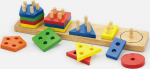 Viga 58558 Blocks with a shape sorter - geometric figures VIGA 58558 PADS Z A SHAPE SORTER - GEOMETRIC FIGURES (0894, )