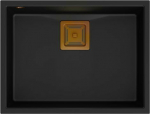 Sink Quadron DAVID 50 GraniteQ pure carbon/copper elements