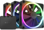 NZXT F120 RGB 120mm czarny - zestaw 3 fans + kontroler - zestaw 3 fans | 120 PWM | RGB | czarny | kontroler