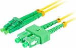 Lanberg PATCHCORD FIBER OPTIC SM SC/APC-LC/APC DUPLEX 3.0MM LSZH G657A1 2M YELLOW LANBERG