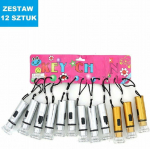 Adar Flashlight Keychain Flashlight Gold/Silver Card 531154 ADAR mix price for 12 szt