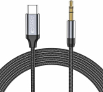 Kabel USB Tech Protect USB-C - mini Jack 3.5 mm 1 m Czarny (THP1582)