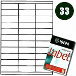 Mondi LABELS A4 IGEPA 70.0 X 25.4 MM BIAŁE (100)