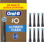 Oral-B iO Ultimate Clean B&oslash;rstehoveder Sort, 8 stk