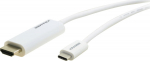 Kramer Electronics Kramer C-USBC/HM | USB-C - HDMI | Max 3840x2160 60Hz 4:4:4 | Vit | 3m