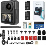 Kandao QooCam 3 360&deg; Action Camera - Motorcycle Combo