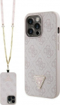 Guess GUHCP13XP4TDSCPP Crossbody 4G Metal Logo Hardcase for iPhone 13 Pro Max 6.7" / pink