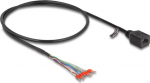 DELOCK Kabel RJ45 Socket to wire end ferrules Cat.5e 50cm schw