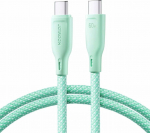 Kabel USB Joyroom USB-C - USB-C 1 m Zielony (6941237110206)