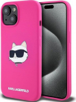 Karl Lagerfeld KLHMP15MSCHPPLF Hardcase for iPhone 15 Plus / 14 Plus 6.7" / fuschia