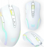 Mysz Onikuma ONIKUMA CW905 Wired Gaming Mouse RGB : Color - white