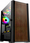 VETENI Woody VT-WOODY-01BK Czarna - Middle Tower| czarna| no power supply| USB-C, 2x USB-A 3.0, HD Audio, Power | 455x230x495|