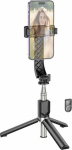 Selfie stick Hoco HOCO selfie stick with wireless remote control tripod K20 czarny