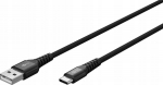 Wentronic Kabel USB Goobay USB-A - USB-C 0.5 m Czarny (RB74525)