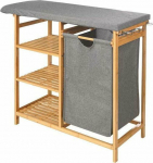 Kipit Bamboo cabinet with ironing board and laundry basket BAMA, 111 x 34 x 82 cm