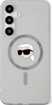 Karl Lagerfeld Button Karl Head Printed Logo MagSafe Case for Samsung Galaxy S25
