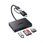 Ugreen Card Reader SD, microSD USB 3.0/USB-C OTG with 2xUSB-A Ports