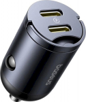 Baseus Tiny Star Mini Car Charger USB-C/USB-C 30W / Cosmic Black