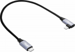 Kabel USB Akyga USB-C - Lightning 0.3 m Czarny (AK-USB-55)
