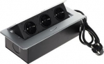 Delta Furniture power strip 3 jack FPS-3S/CABLE