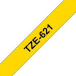 Brother TZE621 Tape SvartText,Yellow bottom,9mm