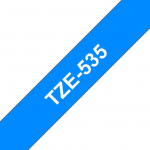 Kleepkirjalint Brother TZE-535 sinine, valge tekst, laius 12mm