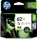 Tint HP C2P07AE 62XL Tri-color v&auml;rviline 415lk Envy 5540/5549 5640/5642/5644/5663 7640/7645, Officejet 5740/5742/8040, Mobile 250/252/200