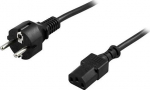 DELTACO CEE 7/7 - C13 - power cord, 5 m, black