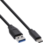 InLine USB 3.2 Gen.2 Kabel, Typ C auf A Stecker/Stecker, schwarz - 1m