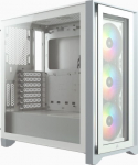 CORSAIR Geh Midi iCUE 4000X RGB (Tempered Glass) White