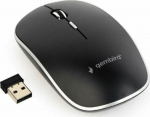 Gembird | Silent Wireless Optical Mouse | MUSW-4BS-01 | Optical mouse | USB | Black