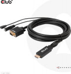 Club3D Kabel HDMI+Micro-USB-Buchse > VGA+3.5mm 2m St/Bu retail