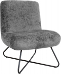 Slipper chair FARICA dark grey