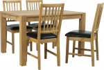 Dining set CHICAGO NEW table 120x90cm and 4 chairs (19551)