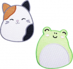 Fizz Creations Fizz Squishmallows - Cam & Wendy Iron on Patches CDU (350123)