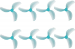 BETAFPV Gemfan 45mm Blue Three-Blade Drone Propellers, Pack of 8